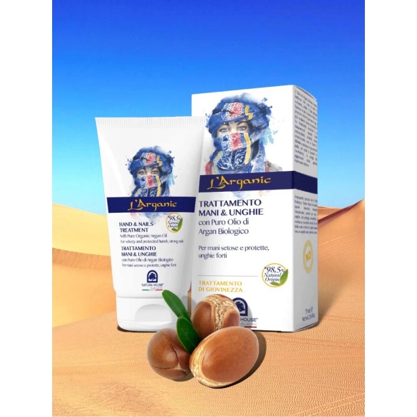 L'ARGANIC tretma za roke in nohte s čistim organskim arganovim oljem 75 ml