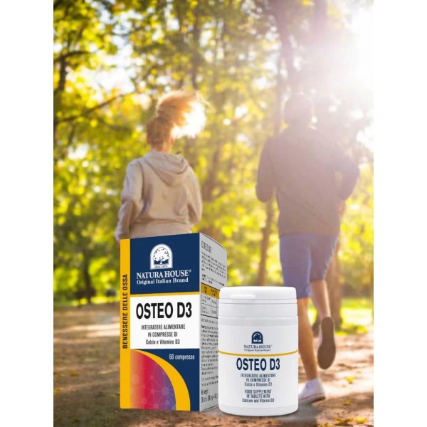   OSTEO D3  -  ZDRAVE KOSTI (kalcij + vitamin D3) -  60 tablet (najboljše porabiti do 31.12.2024)