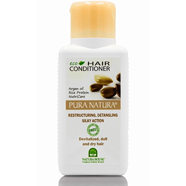 Obnovitveni balzam  250 ml  PURA® NATURA za lase brez vitalnosti, leska in suhe lase
