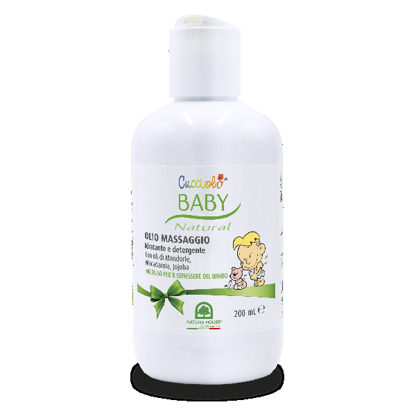 Vlažilno čistilno olje za dojenčke - 200ml   CUCCIOLO® BABY NATURAL 