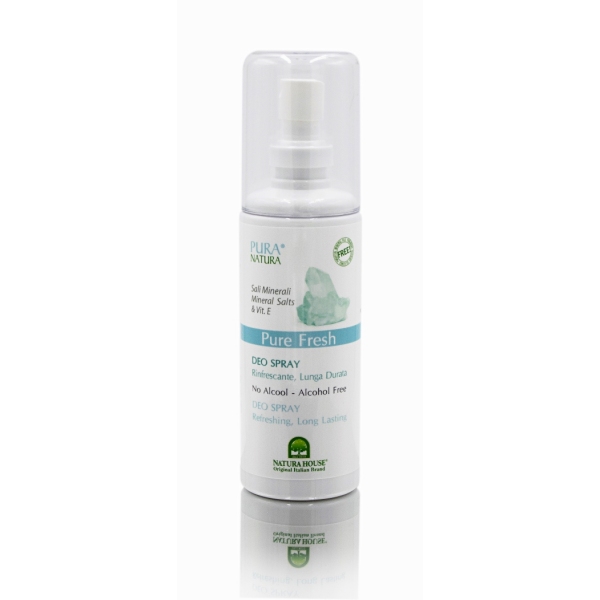 Pure Fresh  DEODORANT V SPREJU, Mineralne soli in vitamin E  100 ml