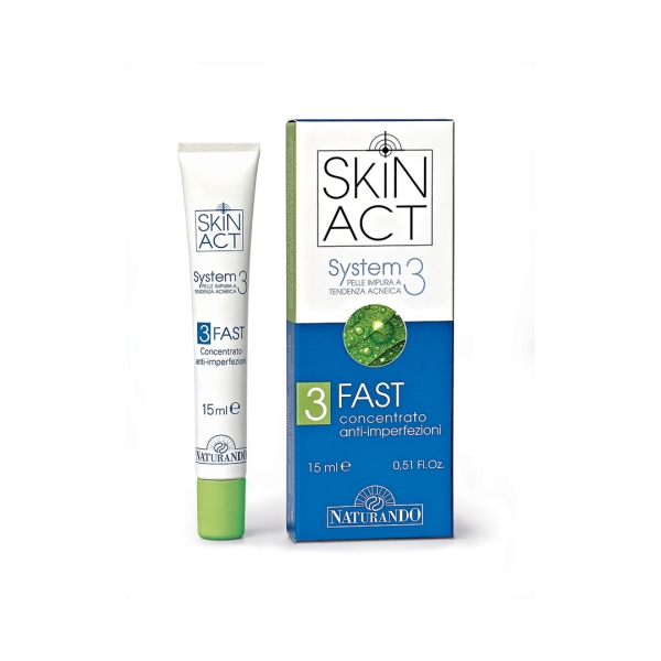 3. FAST  koncentrat proti nepravilnostim  - SKIN ACT 3  ZA NEČISTO KOŽO IN KOŽO NAGNJENO K AKNAM         15ml