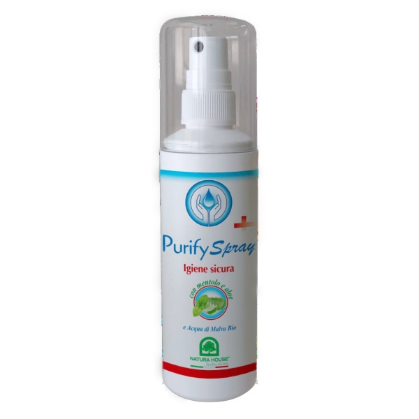 Purify Spray  Safe Hygiene, pršilo  z alkoholom,  hidrolatom slezenovca, alojo in mentolom    -   100 ml