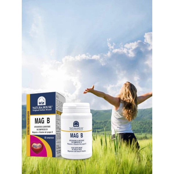 MAG B Psihofizični stres     Mg + B vitamini(B1, B3, B6 ) 60 tablet