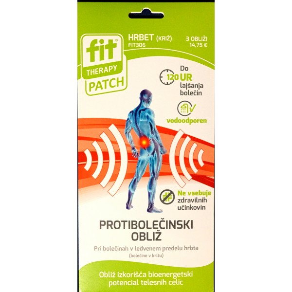 Protibolečinski obliž - Hrbet (križ)
