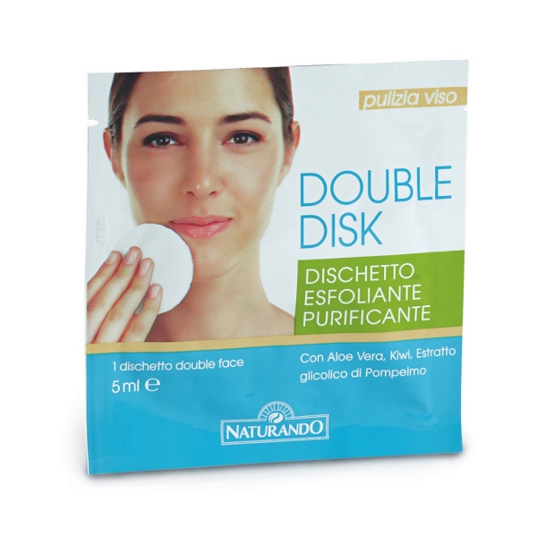 DOUBLE DISK  Dvostranska blazinica za nežen piling in čiščenje kože (dvojno delovanje)
