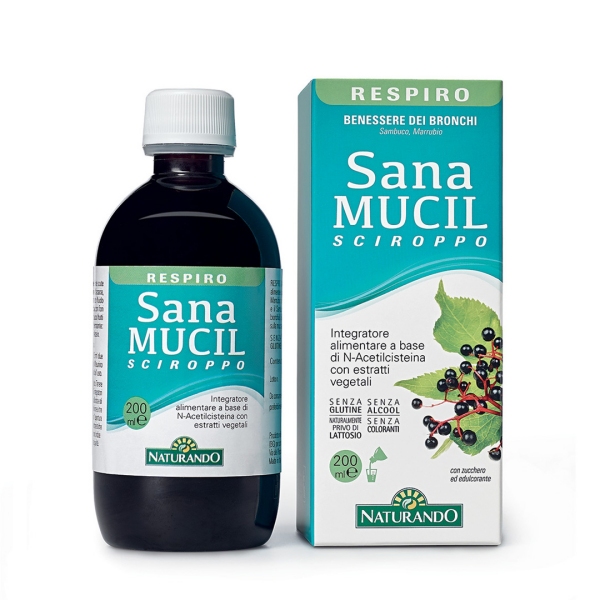 Sanamucil sirup - 200 ml, z merico      ( Dihanje, bronhiji)  (kratek rok  31.05.2023)