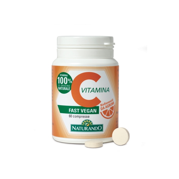 VITAMIN C  1000mg  Fast Vegan  na osnovi vitamina C naravnega izvora.  60 tablet 